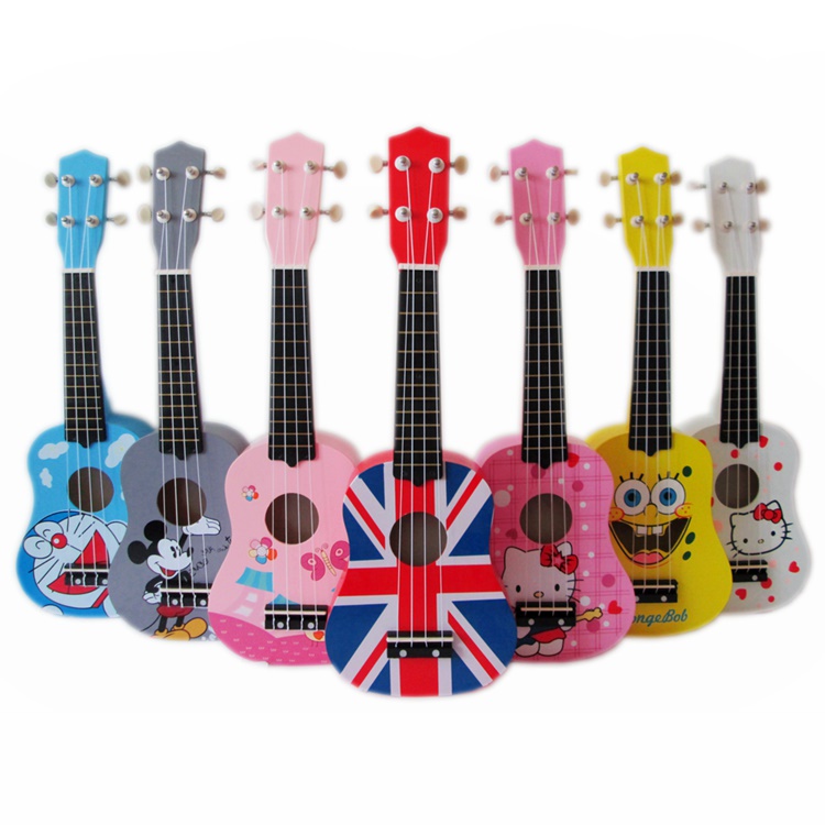 [SG] Kids Ukulele Cute 21 Inch Wooden Ukulele Beginners Simulation Little kids Young Children
