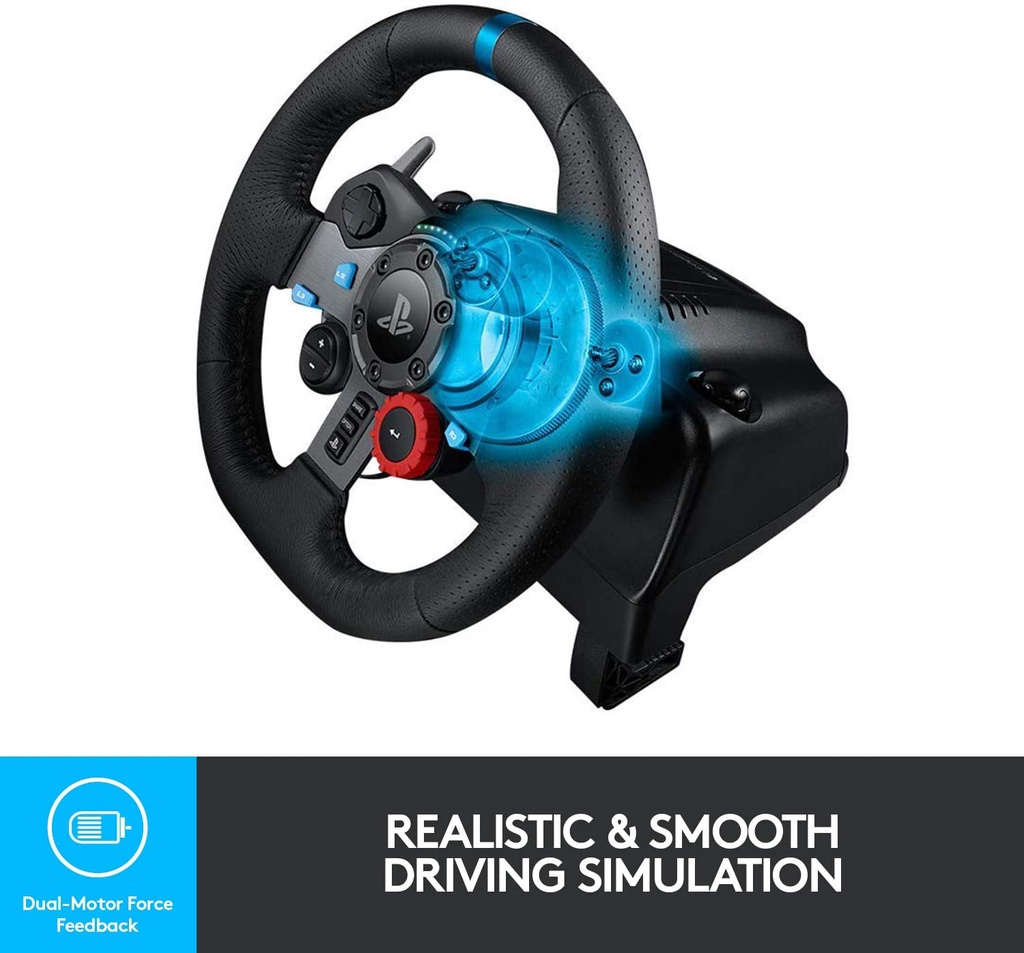 Logitech G29 Driving Force Racing Wheel and Floor Pedals, Real Force ...