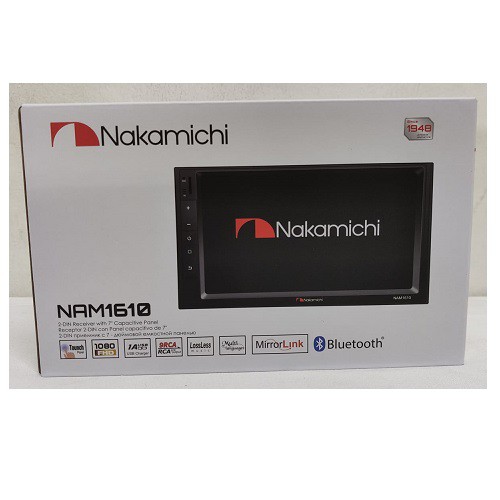 NAKAMICHI NAM1610 2-DIN RECEIVER WITH 7” CAPACITVE PANEL | Shopee Singapore