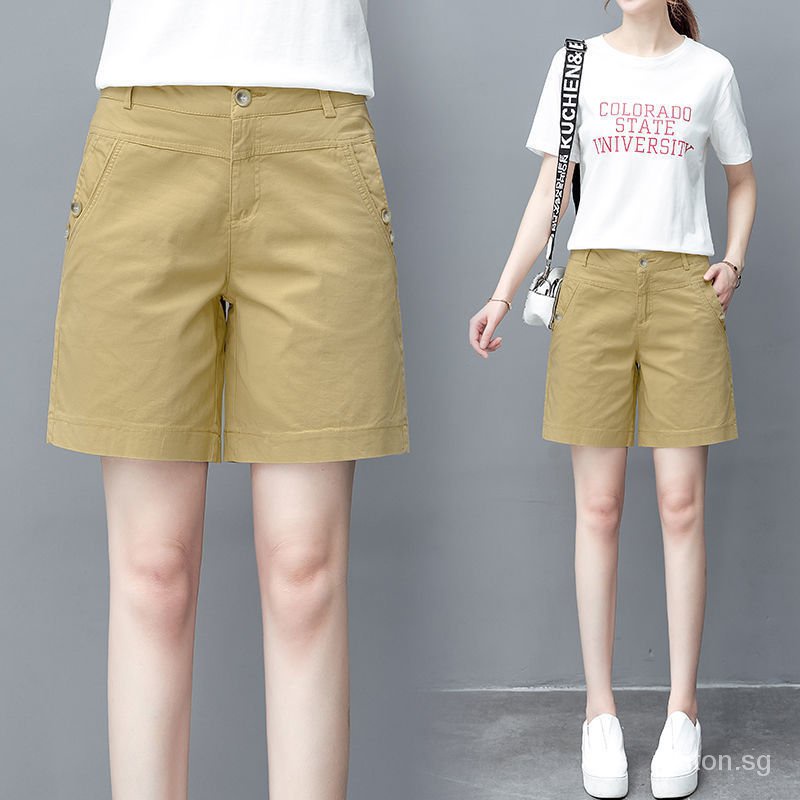 cotton knee length shorts