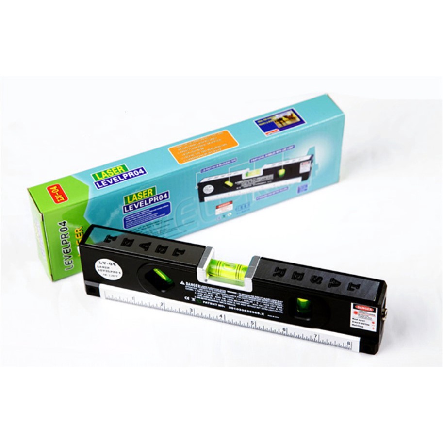 Laser Level Pro 4 Lasers Levels Horizon Vertical Measuring Tape Aligner