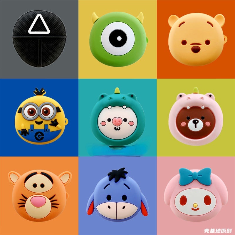 READY STOCK!  Cartoon Bear & Minions for Samsung Galaxy Buds 2 Soft Earphone Case Cover