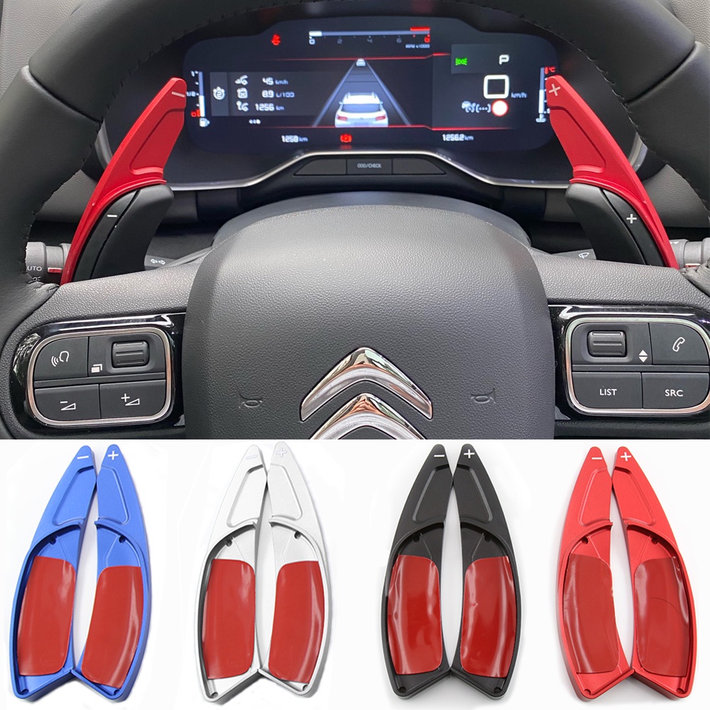 For Citroen C4 Cactus Grand Picasso Berlingo C5 Aircross Spacetourer Car  Steering Wheel Paddle Shift Extension DSG Gear Stickers