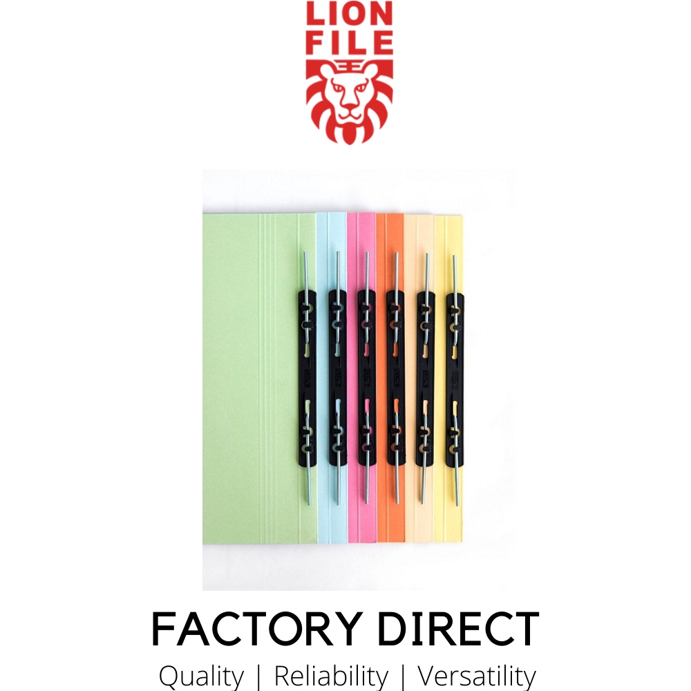 Lion File Premium (400gsm) Manila Files with Spring Mech with Plastic ...