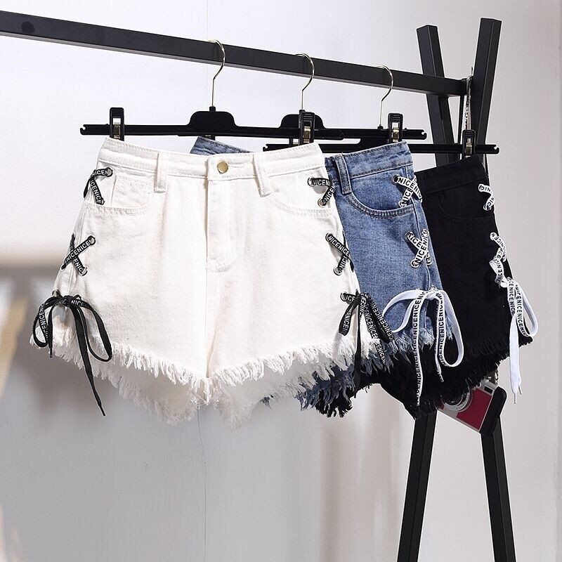 Cheap white hot sale denim shorts