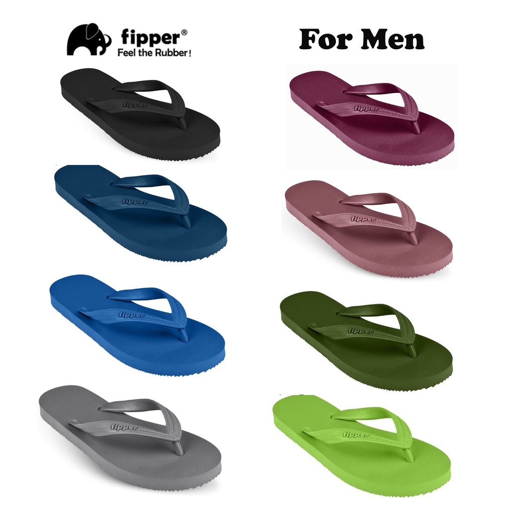 !! Fipper Slipper Basic M Natural Rubber | Shopee Singapore