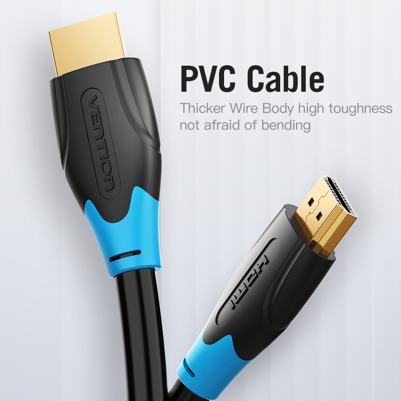 Vention AAC Kabel HDMI 3D v2.0 4K UHD High Speed Quality 8M dan 10M - Gambar 3
