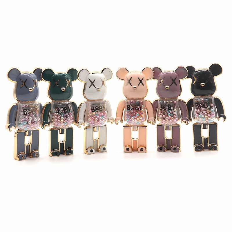 [Ready Stock] New Style Mobile Phone Holder Creative Cartoon Violent Bear Multifunctional Adhesive Ring Folding Lazy Chasing Drama Live Broadcast