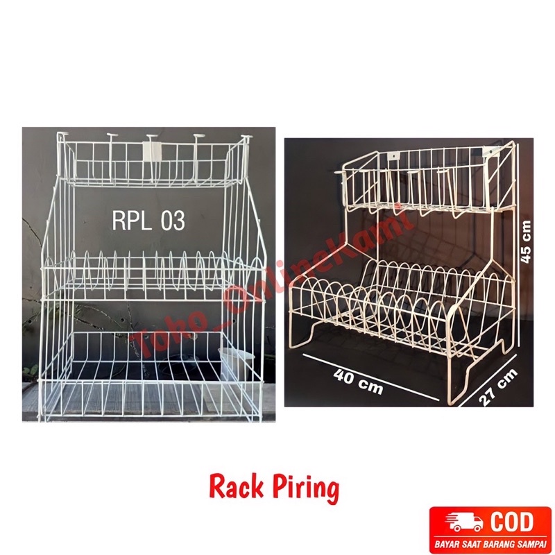 Plate Rack + Glasses Stacking 3 (RPL-03) And (RPL-02) white wire rack ...
