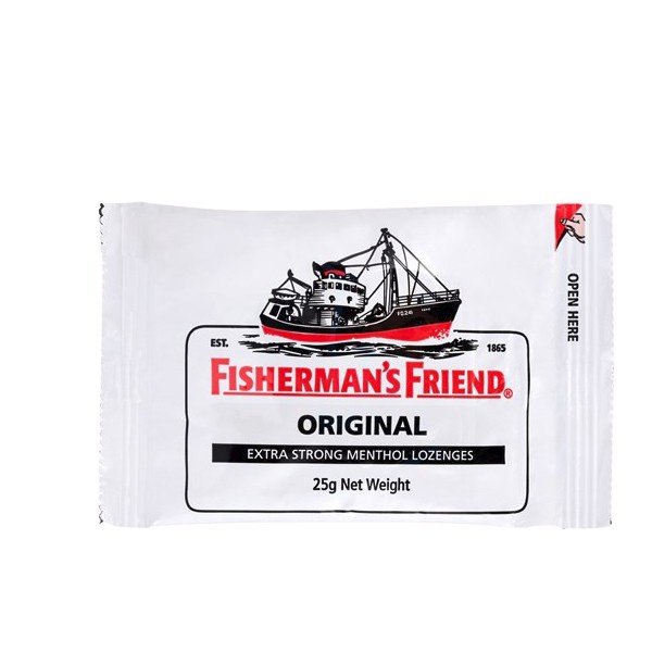 FISHERMAN'S EXTRA STRONG PUTIH 25 / PERMEN PELEGA TENGGOROKAN / PERMEN PERDE BATUK / BATUK - Gambar 2