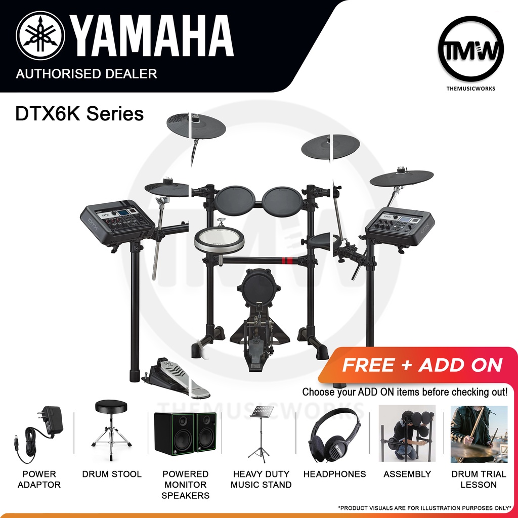 Yamaha Electronic Drums DTX6KX DTX6K2X DTX6K3X DTX6KX DTX6K2X