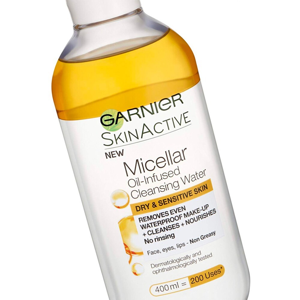 Garnier Micellar Oil-Infused Cleansing Water 400ml - Gambar 3