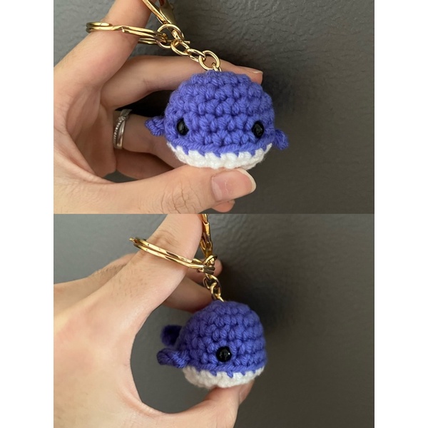 crochet whale keychain 🐳 Shopee Singapore