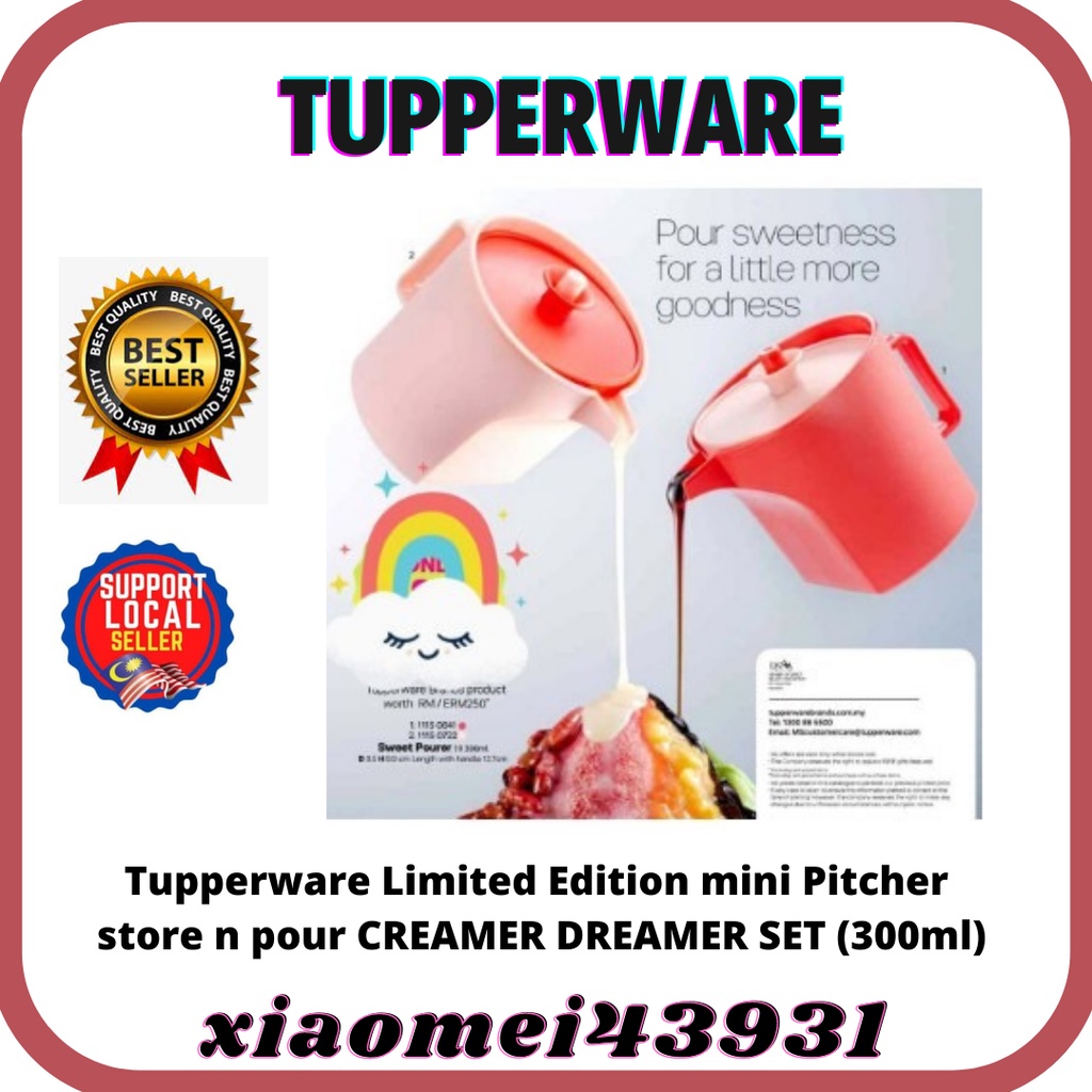 Ready Stock Tupperware Limited Edition mini Pitcher store n pour ...