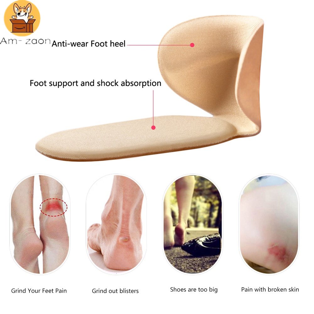 [Amaz] Women's Shoes Back Sticker, Insole, High Heel Liner Insert Pain Relief Protector Insole