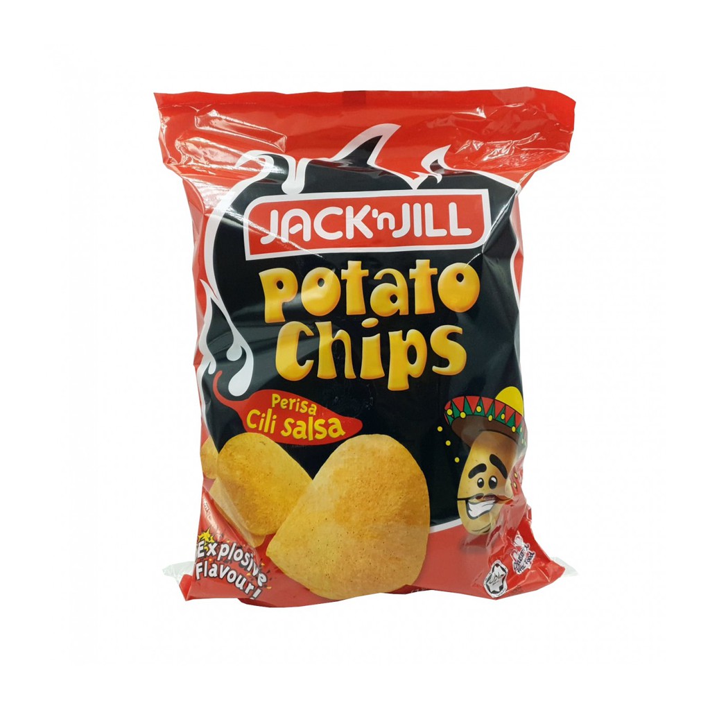 Jack & Jill Potato Chips Fun Pack - BBQ / Chilli Salsa Flavour (15g X ...