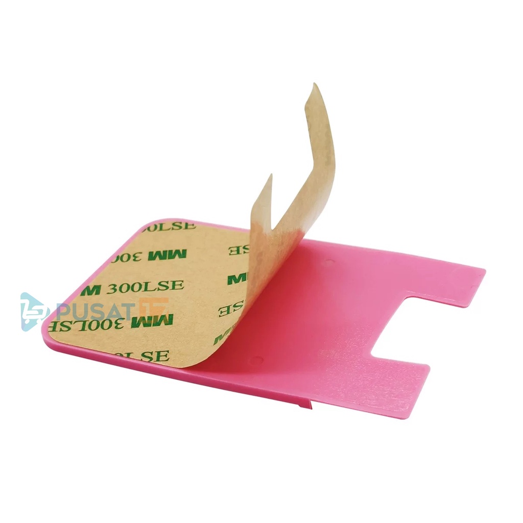 PUSAT17 HOLDER KARTU HP TEMPEL / TEMPAT KARTU ATM HP  / STICKY CARD HOLDER / DOMPET KARTU ATM E TOLL TEMPELAN HP - Gambar 3