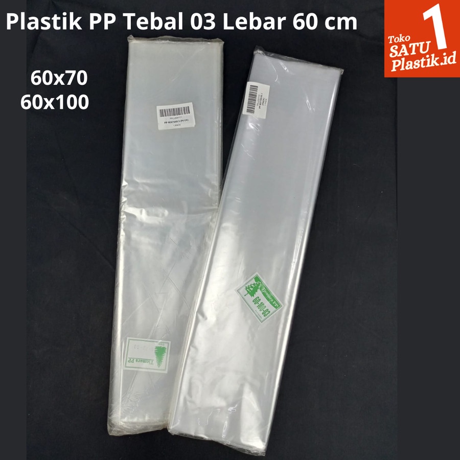 100 Disposable Transparent Dust Bags - 60x120cm - Pp Material main image 0