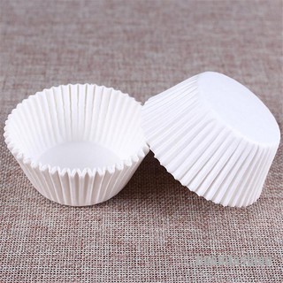 500Pcs/Lot White Cupcake Liners Paper Cup Cake Baking Cup Muffin Cases Cake  Mold