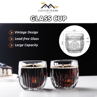 European-style retro embossed drinking cup scary large-capacity glass cold  water jug household juice jug set - AliExpress
