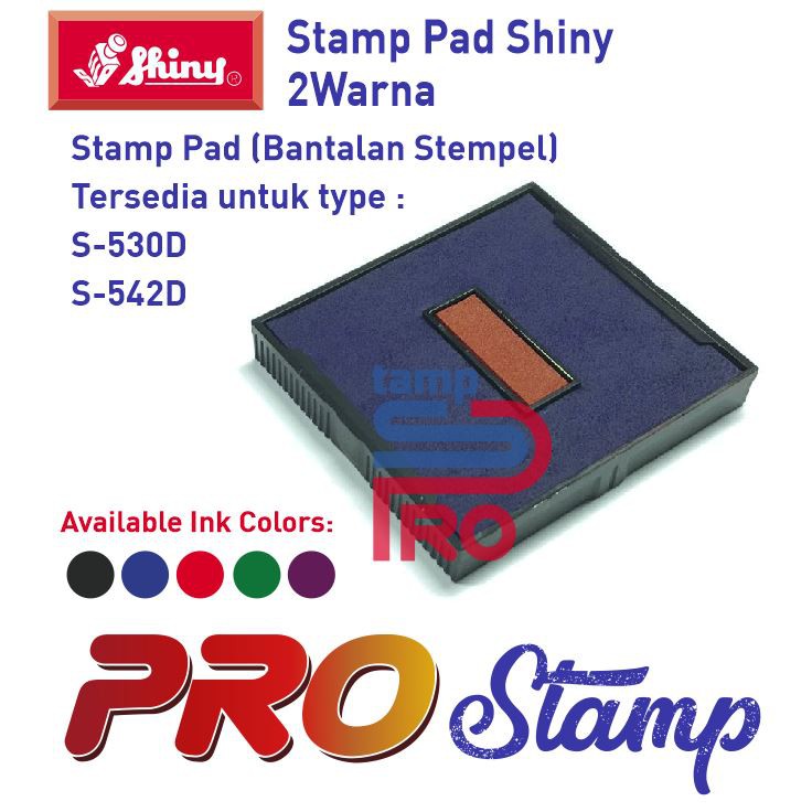Replacement Ink Pad Shiny 2color/S530D, S542D (Without Color