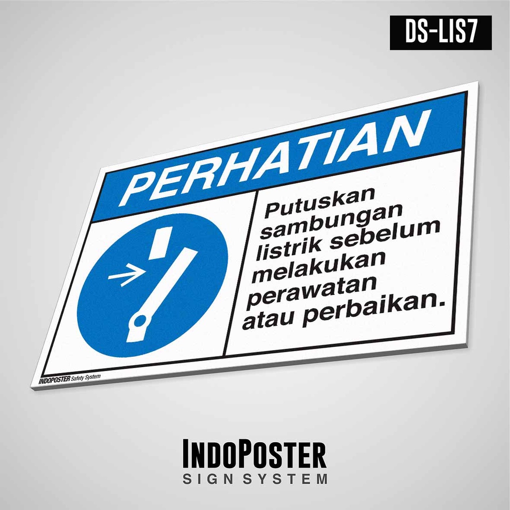 Safety Sign K3 PVC ANSI Sign Breaks Electrical Connections Before Doing ...