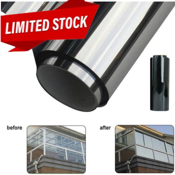 UV Reflective Grey&Silver Solar Window Film Heat Insulation Shading ...