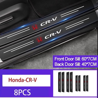  Door Sill Protector Compatible fit Honda Civic Accessories,  Door Sill Guard Decoration Door Sill Scuff Plate Sticker (Red&Black) :  Automotive