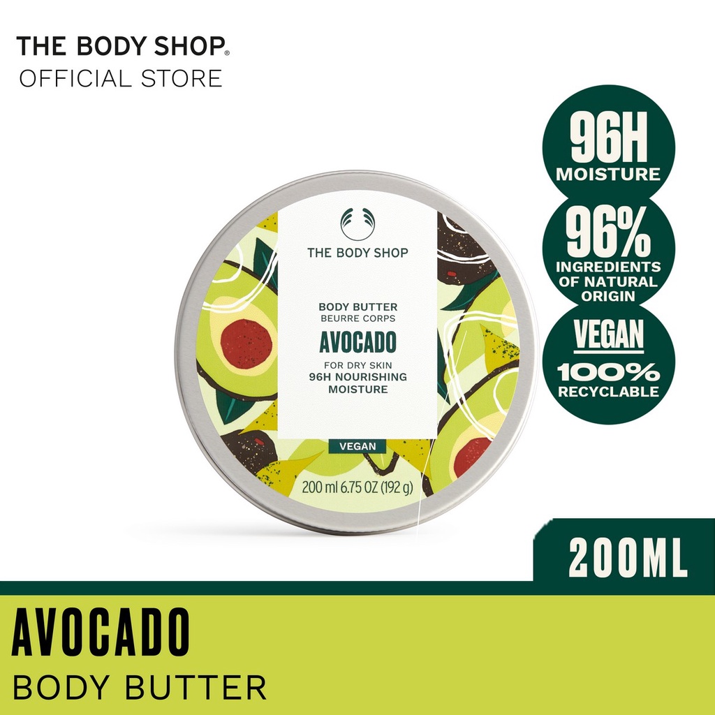 The Body Shop Avocado Body Butter 200ML | Shopee Singapore