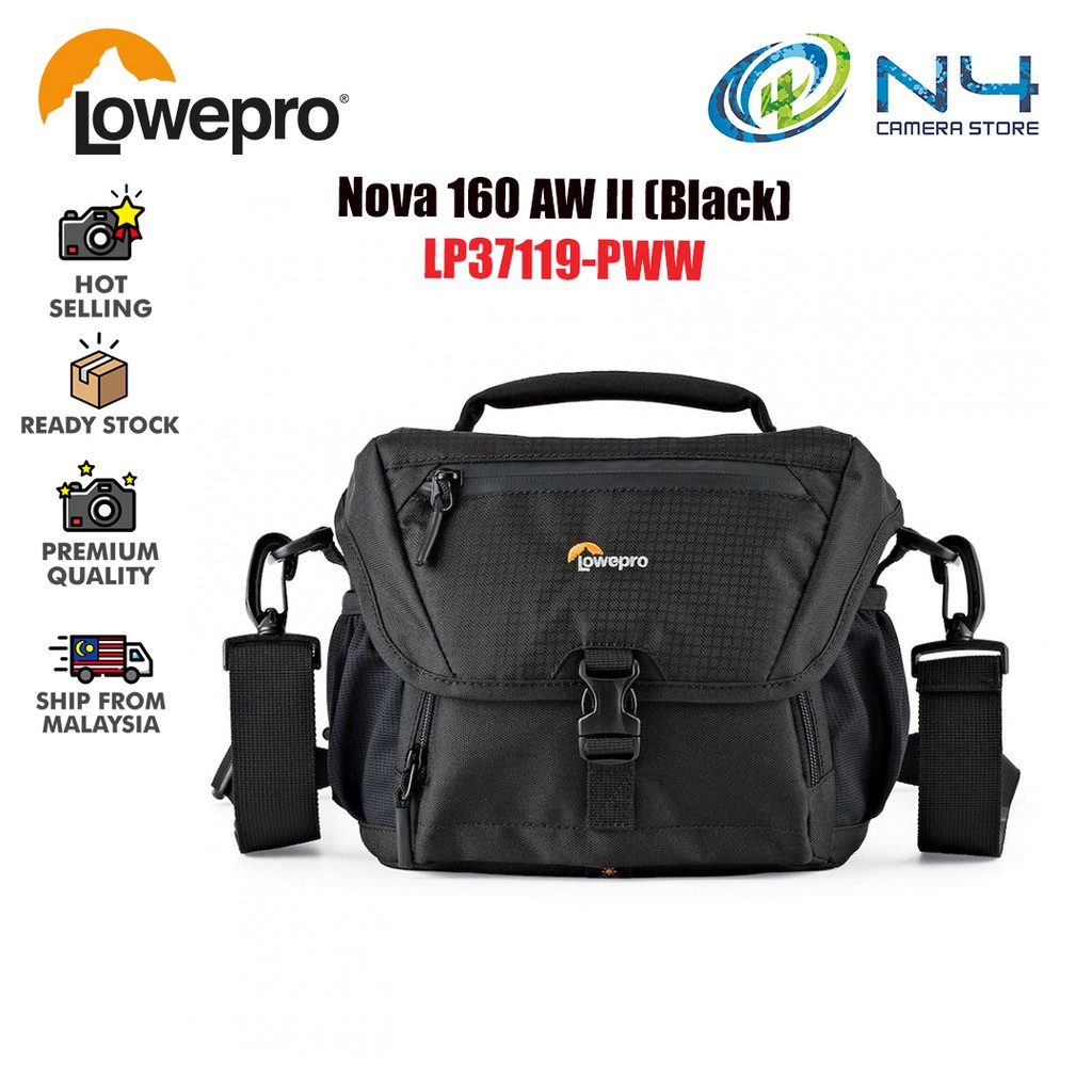 Lowerpro Nova 160 AW II Black Camera Shoulder Bag LP37119 PWW Shopee Singapore