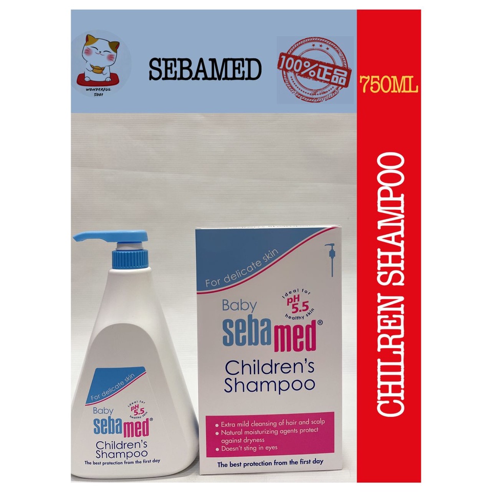 SEBAMED BABY CHILDREN'S SHAMPOO (750ML)(Ready Stock) Shopee Singapore