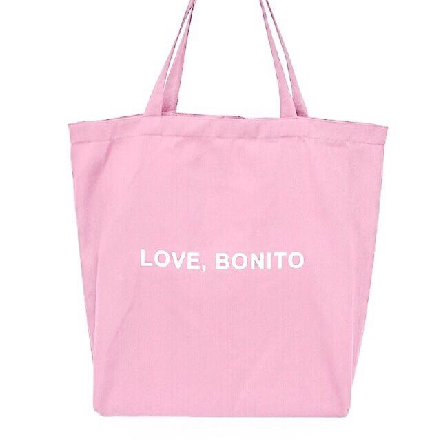 Love Bonito Pink Tote Bag