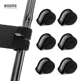 Booms Fishing RS3 Black 25/35cm 2/4/6pcs Lure Fishing Rod Holder Belt Strap  With Rod Tie Suspenders Wrap Fishing Tackle Boxes Tools Box Accessories