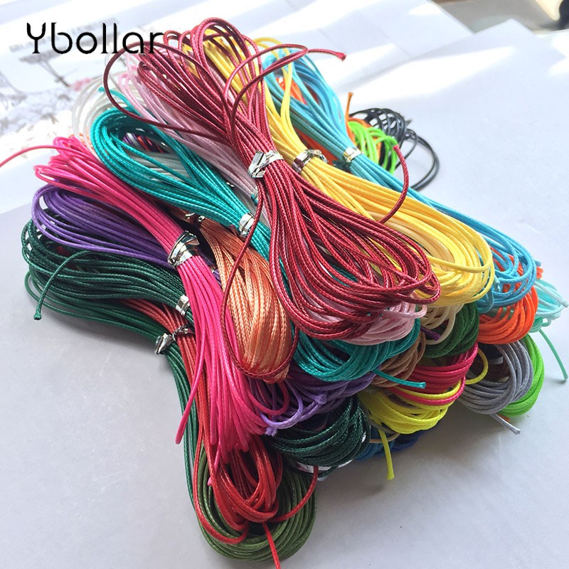 1mm 18 Colors Waxed Cotton Cord/rope/string,necklace and Bracelet Cord, beading String Cord,jewelry Making DIY Cord, 