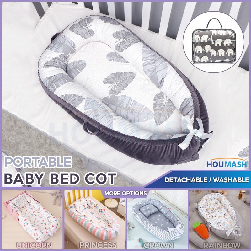 Baby Bed Foldable Poartable Lounger Nest Bed Cot Newborn Sleeper Sleep ...