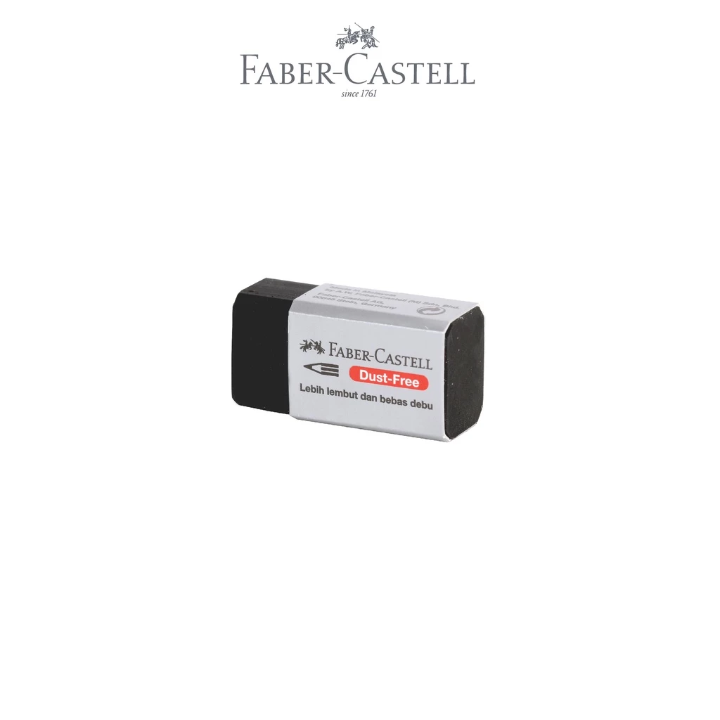 Faber-Castell Penghapus Dust-Free Eraser Small Black New
