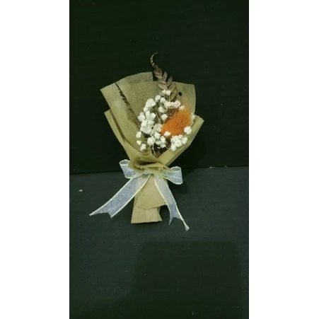 Mini dried Bouquet/ Mini buket bunga kering - Gambar 4