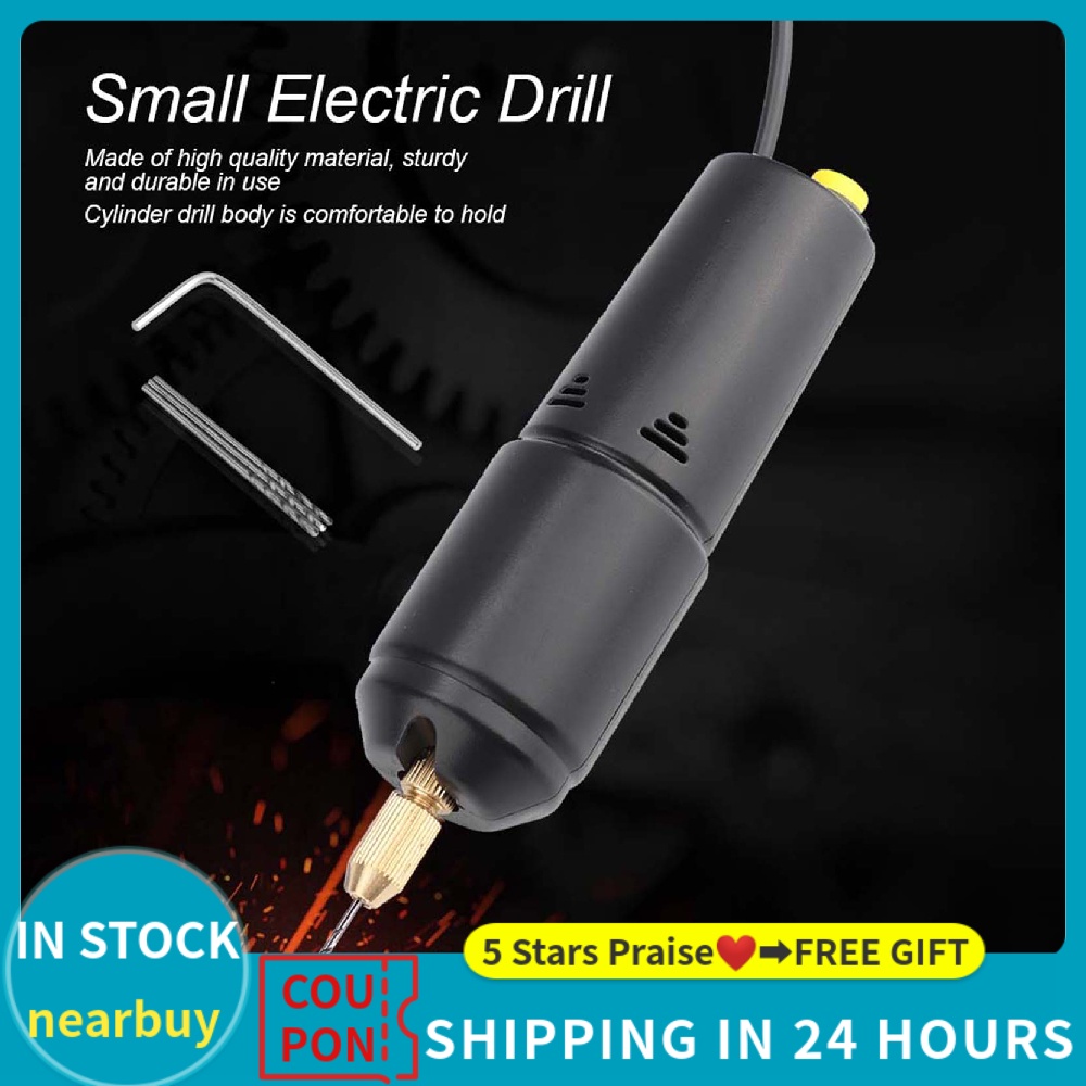 Mini Small Electric Drills Micro USB Drill 3pc Bits DC 5V
