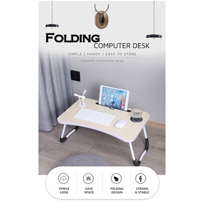 Meja belajar Study table Meja lipat Laptop table Small table Bed table ...