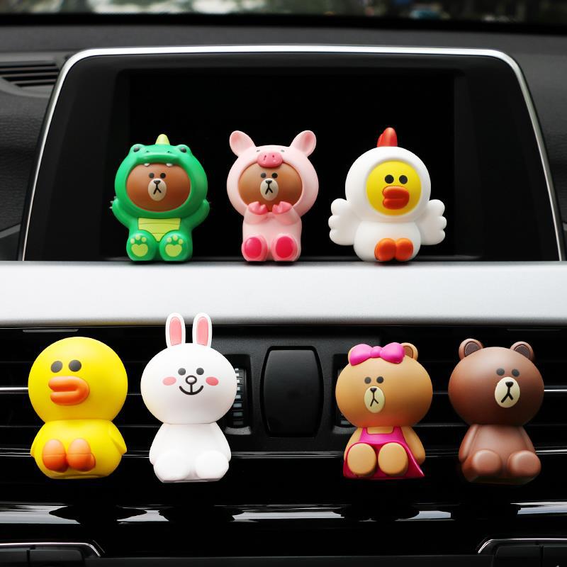Line Friends Car Air Freshener Air Outlet Aromatherapy Car Perfume