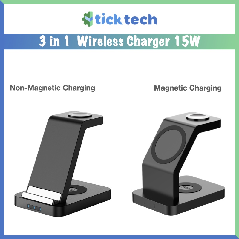 Space Z 3 In 1 Wireless Charger Phone Watch Earbuds Shopee Singapore