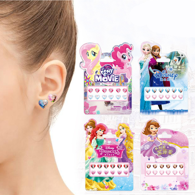 Kid's Disney Cartoon Printed Earring Stickers