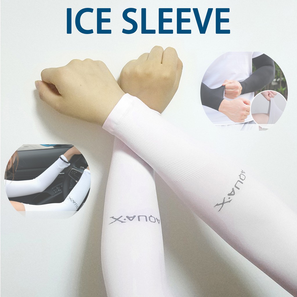 [ICE Sleeve] ICE Silk Cool Fabric Sunscreen Arm Sleeve Effective Sun