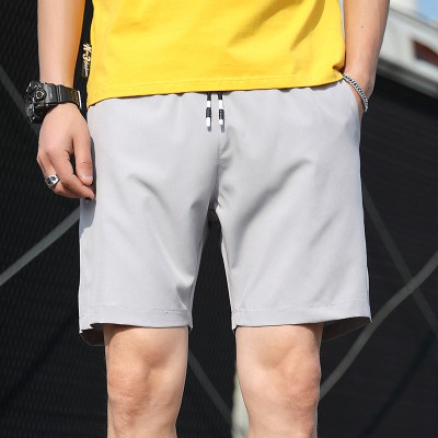 [Zeyang] high quality men's summer new breathable shorts, Capris, fitness pants, casual pants, slacks, sports pants, men's classic simple and versatile solid color pants, men's clothing