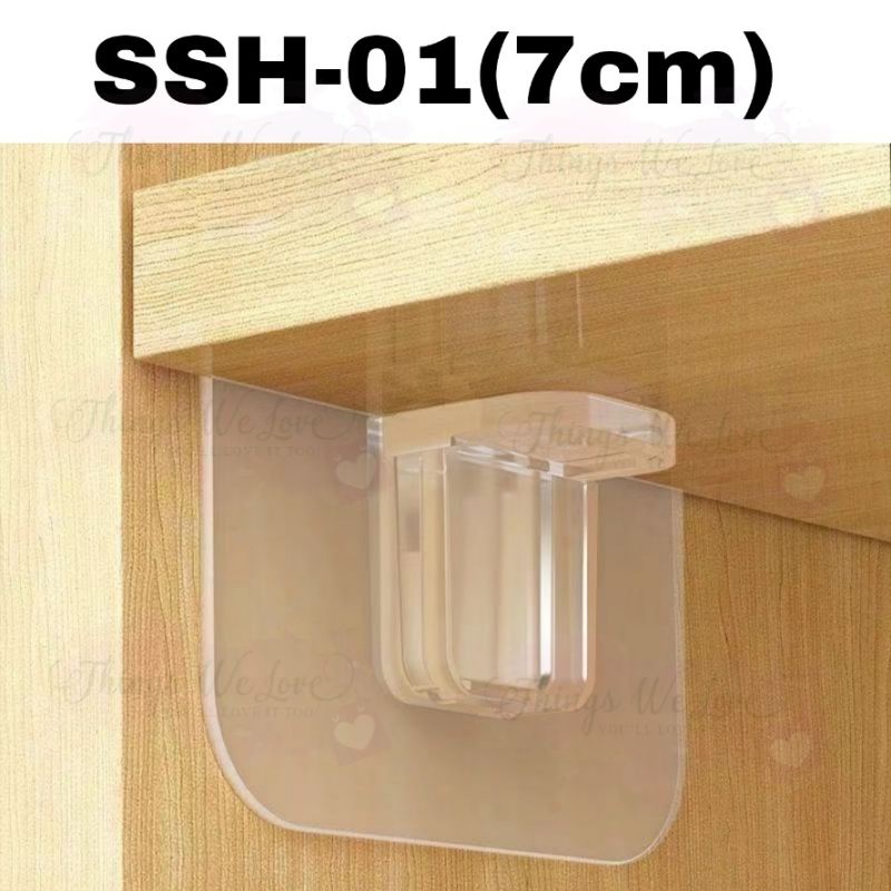 [SG SELLER] [FREE SHIPPING] Adhesive Shelf Support Rod Pole Stick On ...