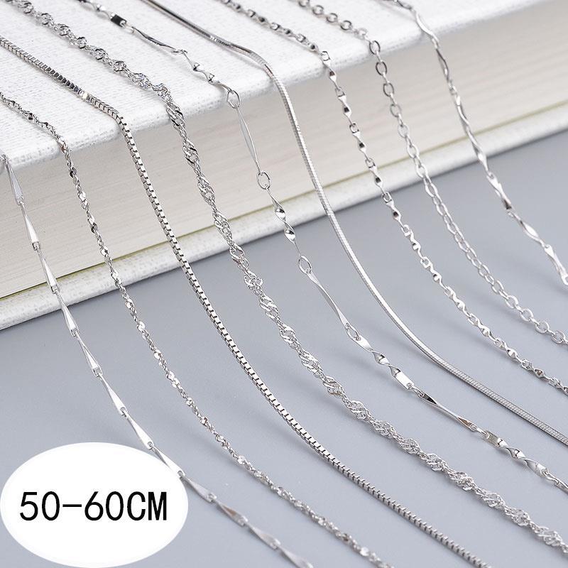 Real silver chain hot sale for women