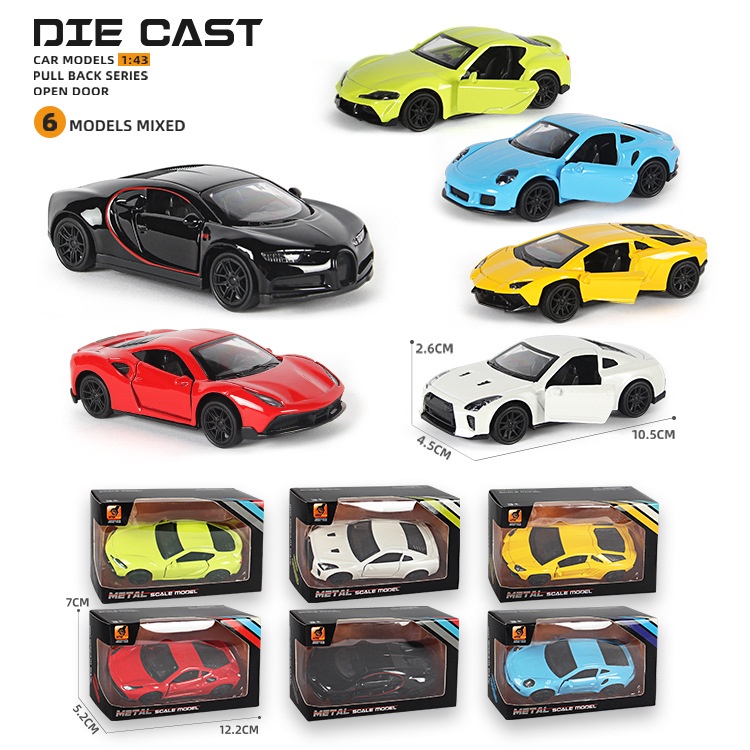 Alloy car model 1 43 metal pull back Toys Car Model Vehicles Shopee Singapore