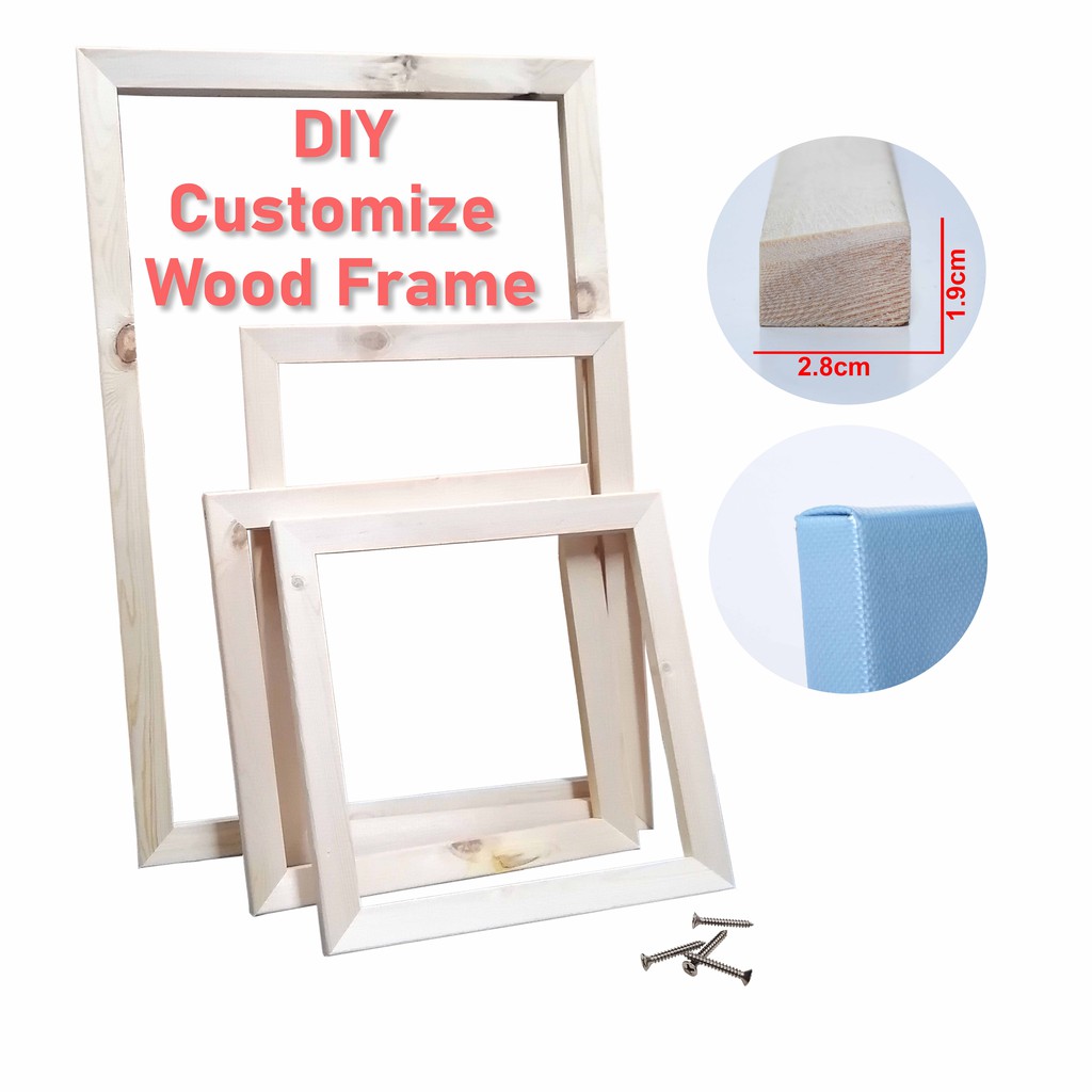 DIY Customize Wood Frame For Canvas Picture Canvas Photo Canvas Paint ...