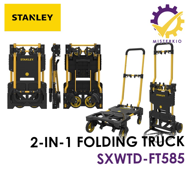 Stanley 2IN1 Folding Hand Truck SXWTDFT585 Trolley with Load