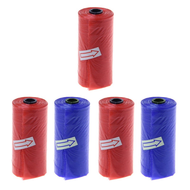 OMG* 5 Roll Garbage Bags for Diaper Garbage Storage Nappy Sacks Leakage